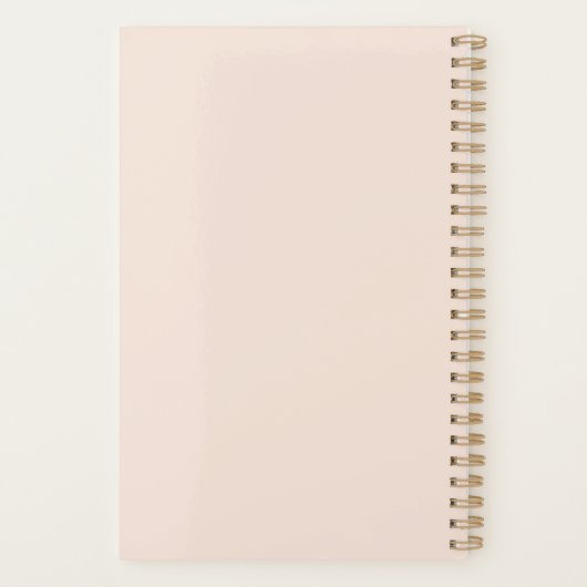 Manuscript Naam Planner waterverf Pothos Plant (Achterkant)