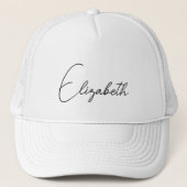 Manuscript Name Elegant Modern for her Women Girl Trucker Pet (Voorkant)