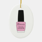 Manuscript Name on Nail Poland Bottle Keramisch Ornament (Voorkant)