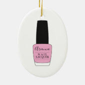 Manuscript Name on Nail Poland Bottle Keramisch Ornament (Achterkant)