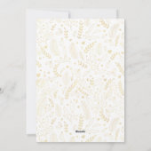 Manuscript Navy Greenery Gold Arch Trendy Feestdagenkaart (Achterkant)