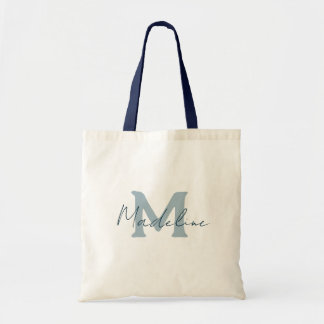 Manuscript navyblue aangepast aangepast bridesmaïd tote bag