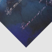 Manuscript op Abstracte Blauwe Groene Waterverf On Tissuepapier (Detail)