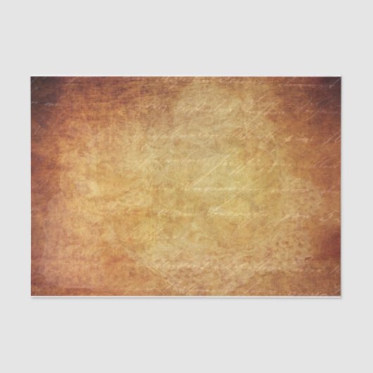  Manuscript op een Bronze Achtergrond Tissuepapier (Voorkant)