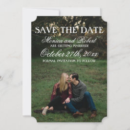 Manuscript Overlay Gothic Save The Date