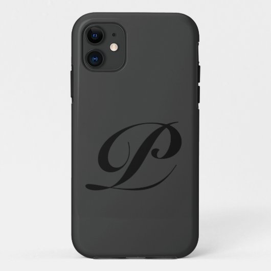 Manuscript P iPhone Case (Achterkant)