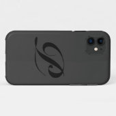 Manuscript P iPhone Case (Achterkant (horizontaal))