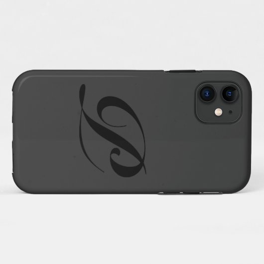 Manuscript P iPhone Case (Achterkant (horizontaal))