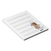 Manuscript-papier voor Violin Music-muzikant Mozar Notitieblok (Schuin)