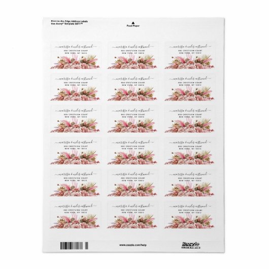 Manuscript Passen getrouwd het Etiket van het het  (Full Sheet)