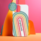 Manuscript Rainbow-kleuren rebootbundel retrijn iPhone 15 Case