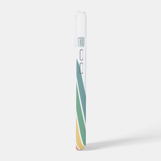 Manuscript Rainbow-kleuren rebootbundel retrijn iPhone 15 Case (Linkerkant)