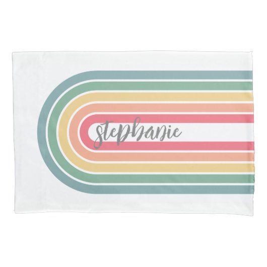 Manuscript Rainbow-kleuren rebootbundel retrijn Kussensloop (Voorkant)