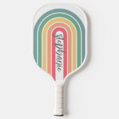 Manuscript Rainbow-kleuren rebootbundel retrijn Pickleball Paddle (Achterkant)