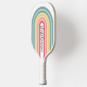 Manuscript Rainbow-kleuren rebootbundel retrijn Pickleball Paddle (Links)