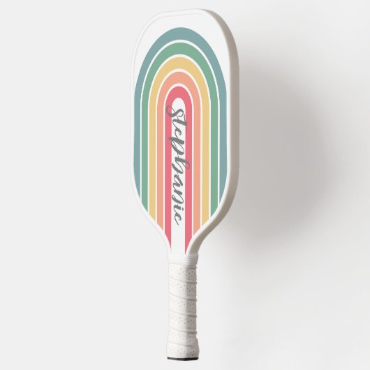 Manuscript Rainbow-kleuren rebootbundel retrijn Pickleball Paddle (Links)