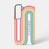 Manuscript Rainbow-kleuren rebootbundel retrijn Samsung Galaxy Hoesje (Achterkant)