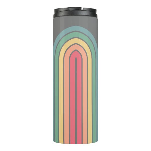 Manuscript Rainbow-kleuren rebootbundel retrijn Thermosbeker (Achterkant)