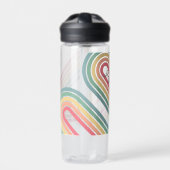 Manuscript Rainbow-kleuren rebootbundel retrijn Waterfles (Voorkant)