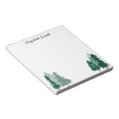 Manuscript Rustic Woodland Tree Forest Waterverf Notitieblok (Schuin)