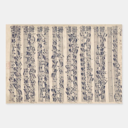 Manuscript Sheet Music Wrapping Paper (Voorkant 2)