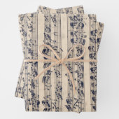 Manuscript Sheet Music Wrapping Paper (In situ)