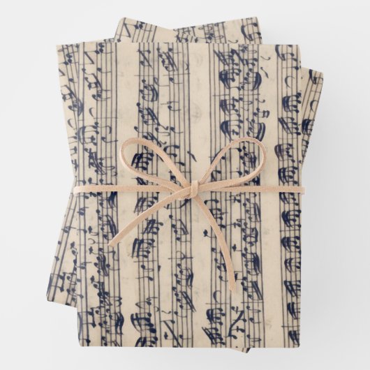  Manuscript Sheet Music Wrapping Paper (In situ)