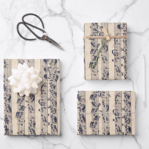 Manuscript Sheet Music Wrapping Paper