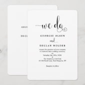 Manuscript slechts wij doen de Uitnodiging van het (Voorkant / Achterkant)