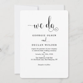 Manuscript slechts wij doen de Uitnodiging van het