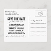  Manuscript sparen het Briefkaart van de Aankondig (Achterkant)