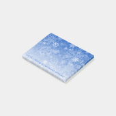 Manuscript trap naar Snowflakes Post-it® Notes (Schuin)