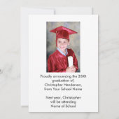 Manuscript Twee Aankondiging van het Afstuderen va (Achterkant)