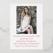 Manuscript Twee Aankondiging van het Afstuderen va (Achterkant)