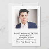 Manuscript Twee Aankondiging van het Afstuderen va (Achterkant)