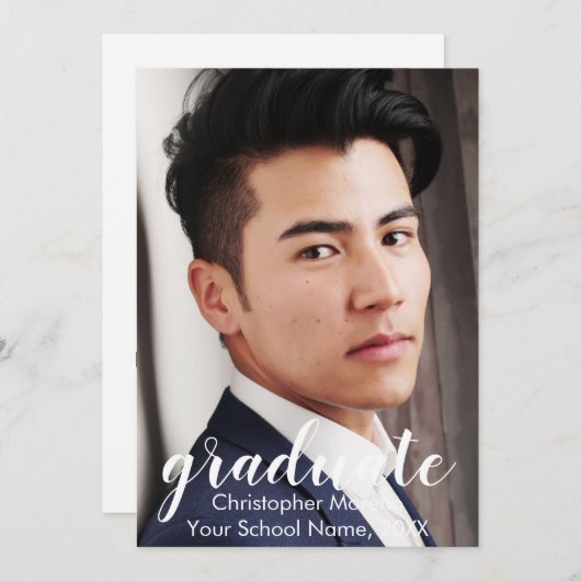 Manuscript Twee Aankondiging van het Afstuderen va (Voorkant / Achterkant)