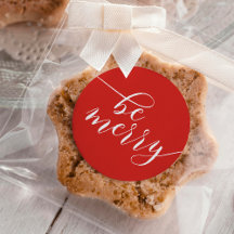 Manuscript Typografie "be Merry"