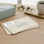 Manuscript Typografie personaliseerde de heer Mrs  Etiket