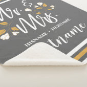 Manuscript Typografie personaliseerde de heer Mrs  Sherpa Deken (3/4)