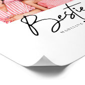 Manuscript van Besties Foto Best Friends Heart Poster (Hoek)