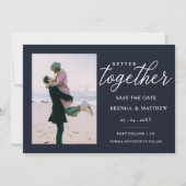 Manuscript van de marine beter samen Minimale Eenv Save The Date (Voorkant)