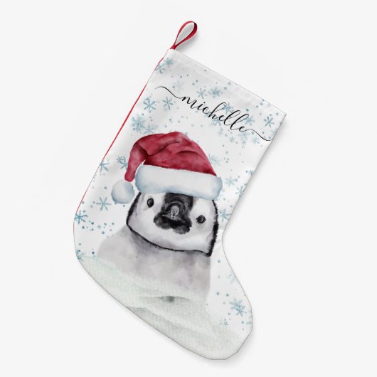 Manuscript van de Monogram van het Baby van Pengui Kleine Kerstsok (Voorkant (Hangend))