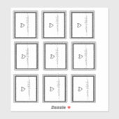 Manuscript van het kabinet van de Organisatie van  Sticker (Vel)