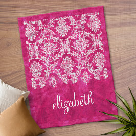 Manuscript van het Patroon van het Hete Roze Grung Fleece Deken