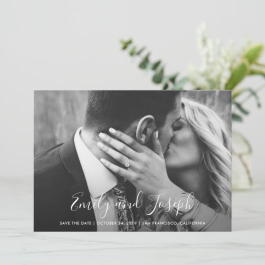 Manuscript van het verlies | De datum opslaan met Save The Date (Staand voorkant)