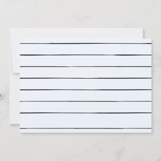 Manuscript van het verlies | Zwart sparen de Datum Save The Date (Achterkant)