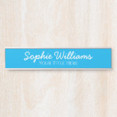 Manuscript Vette Witte Doopvonten Naam Titel op Bl Deurbordje (Voorkant)