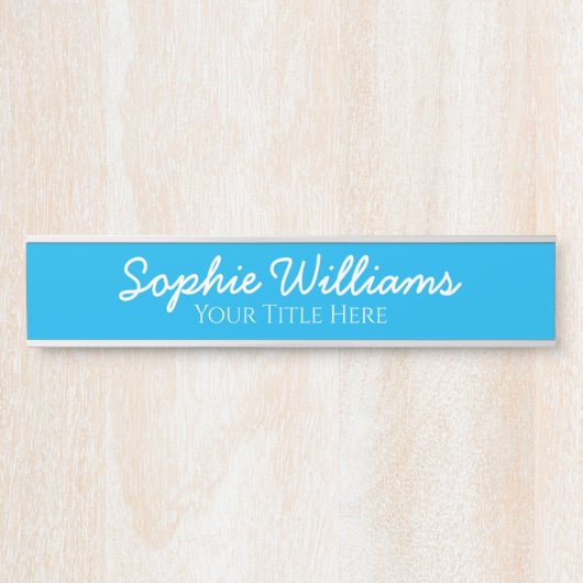 Manuscript Vette Witte Doopvonten Naam Titel op Bl Deurbordje (Voorkant)