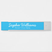 Manuscript Vette Witte Doopvonten Naam Titel op Bl Deurbordje (Voorkant)