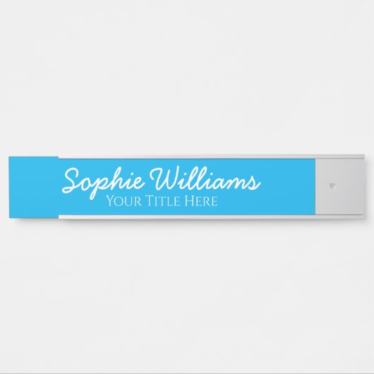 Manuscript Vette Witte Doopvonten Naam Titel op Bl Deurbordje (Voorkant)